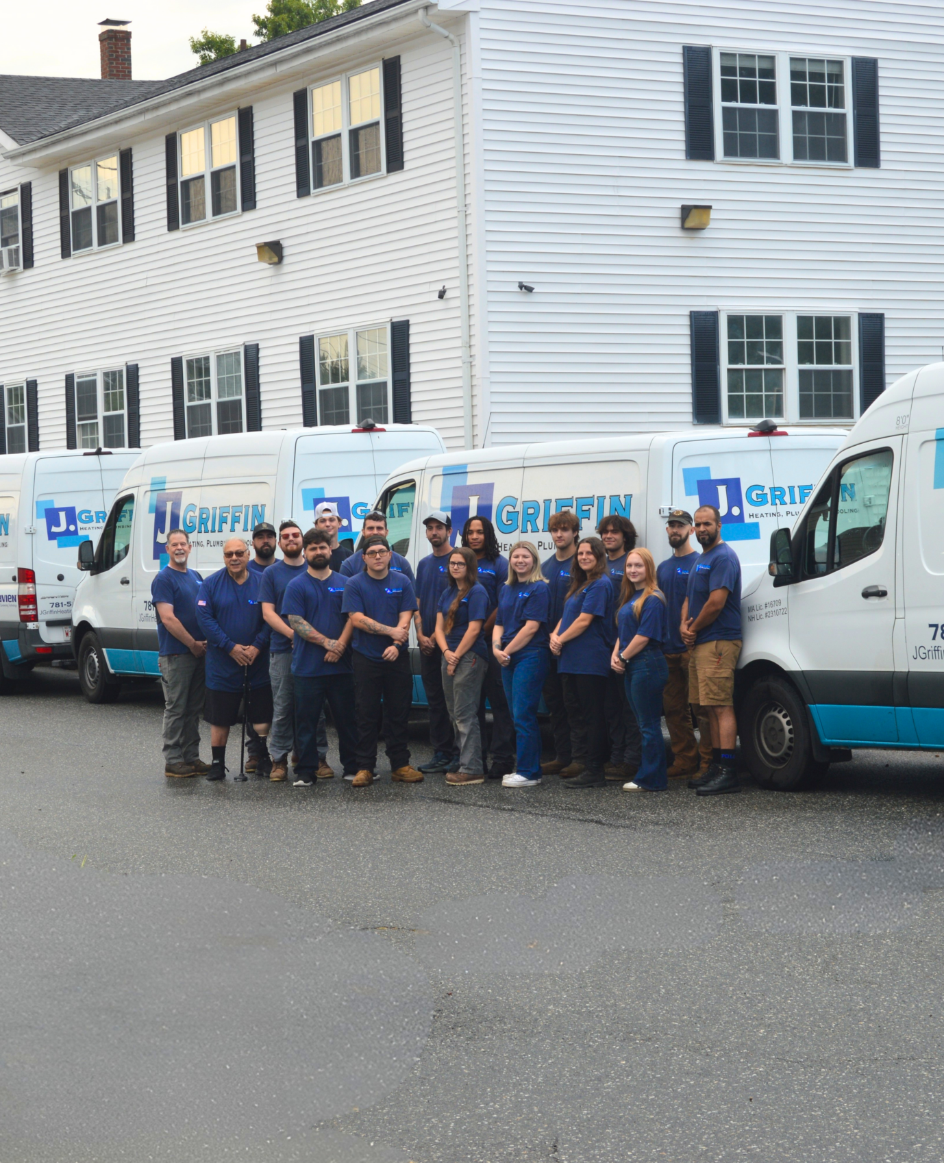 J. Griffin Plumbing Company Team Photo Portrait